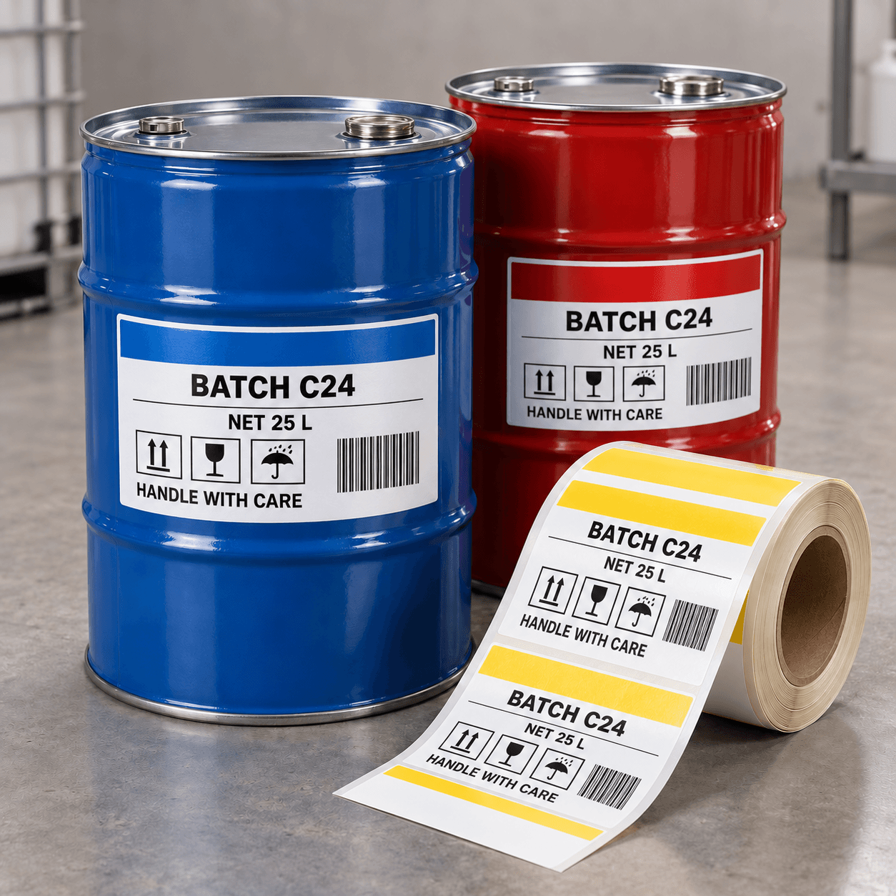 Chemical Industries / Drums Labels