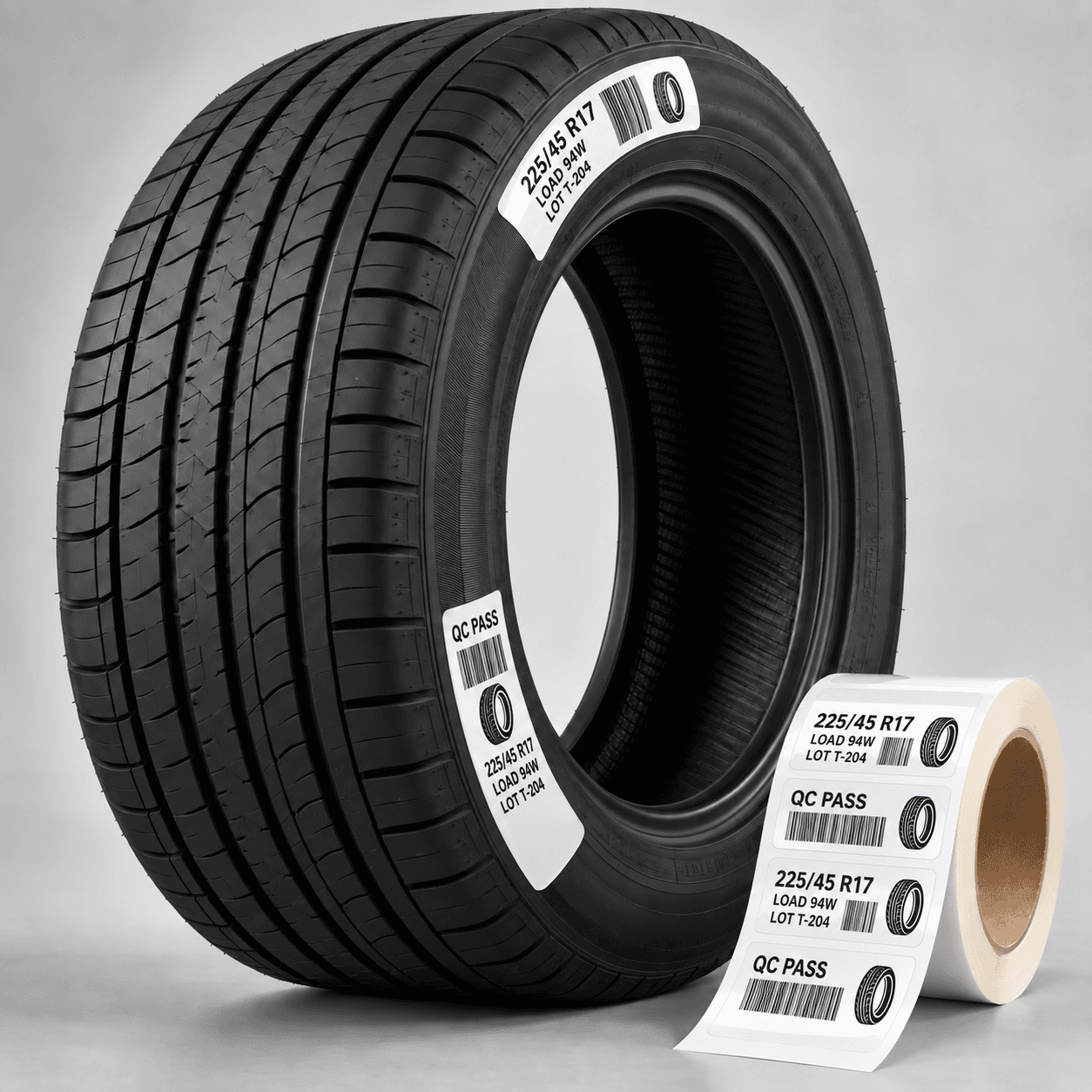 High Gum Labels / Tyre Labels